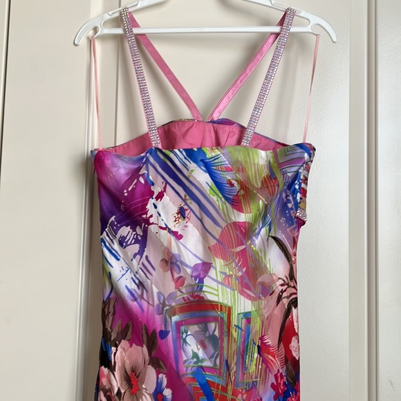 vintage Cache formal embellished prom evening gown - Picture 5 of 8